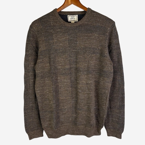Jos A Bank 1905 Crewneck Pullover Sweater Mens Size M Medium 100% Cotton Preppy - Picture 2 of 8